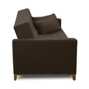 Ver imagem 7 de Sofá Cama 3 Lugares 2,00m Agnes Suede Marrom Adonai Estofados