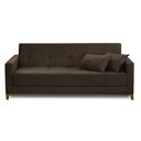 Ver imagem 5 de Sofá Cama 3 Lugares 2,00m Agnes Suede Marrom Adonai Estofados