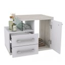 Ver imagem 5 de Gabinete para Banheiro 1 Porta 2 Gavetas 1 Cuba Q35 e Espelheira Legno 651W Espresso Móveis Branco
