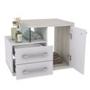 Ver imagem 5 de Gabinete para Banheiro 1 Porta 2 Gavetas 1 Cuba Q35 e Espelheira Legno 651W Espresso Móveis Branco