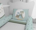 Ver imagem 4 de Kit Berço Enxoval de Bebê Dinossauros Verde