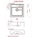 Ver imagem 4 de Gabinete para Banheiro 1 Porta 2 Gavetas 1 Cuba Q35 e Espelheira Legno 651W Espresso Móveis Branco