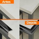 Ver imagem 7 de Cantoneira Metalizada Auto Colante PVC 15mm P Decoracao de Moveis e Paredes Preto 5m