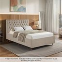 Ver imagem 3 de Kit Cama Box Casal e Cabeceira em Madeira Maciça Estofada Espresso Móveis Bege/Linho