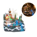 Ver imagem 1 de Enfeite Vilarejo Natalino Natal Musica Decoracao de Mesa Cenario Aparador Estante Sala Shopping Loja