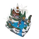 Ver imagem 2 de Enfeite Vilarejo Natalino Natal Musica Decoracao de Mesa Cenario Aparador Estante Sala Shopping Loja