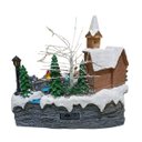 Ver imagem 4 de Enfeite Vilarejo Natalino Natal Musica Decoracao de Mesa Cenario Aparador Estante Sala Shopping Loja