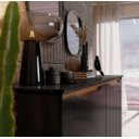 Ver imagem 4 de Aparador Buffet Sala Flow 4 Portas com Pés de Madeira - Rede Móveis