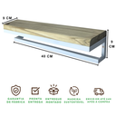 Ver mais imagens de Toalheiro com Prateleira Strassis Design Sd-4004 40 Branco