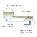 Ver imagem 7 de Toalheiro com Prateleira Strassis Design Sd-4004 40 Branco