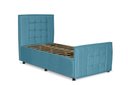 Ver imagem 2 de Cama com Cabeceira Solteirão Viúva Estofada Uvaia 120cm Suede:azul Turquesa