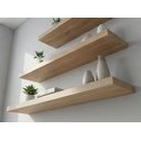 Ver imagem 2 de Kit 3 Prateleiras Mdp 60x20 + 40x20 + 80x20 com Suporte