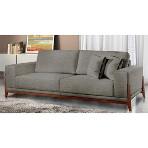 Sofá Fixo Magnus 2 Lugares Luxo 170cm Castellar Móbile Cinza