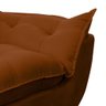 Kit Poltrona Decorativa + Puff Redondo Luxo Descanso Salão de Beleza Escritório - Cor Terracota - 2