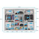 Ver imagem 5 de Guarda Roupa Casal 3 Portas de Correr York - Móveis Europa