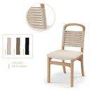 Ver imagem 4 de Kit com 2 Cadeiras de Jantar Encanto - 3370 Mmj-nc Nc-amendoa Nc-189a Chic