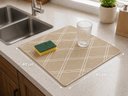 Ver imagem 5 de Aparador Louças Escorredor Alta Absorção Geométrico 45x40 cm:Kit 2/Bege