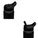 Ver imagem 4 de Garrafa Térmica com Canudo 650ml Preta Tramontina Squeeze Aço Parede Dupla Gelado