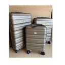 Ver imagem 1 de Conjunto 3 Malas Viagem Rígida Champagne C/ Rodas Duplas 360º P, M, G - Mala de Bordo Fibra ABS
