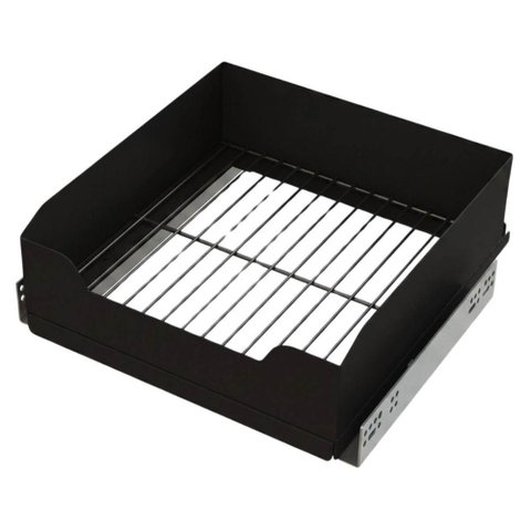 Fruteira Deslizante Elite 57x37x13cm Preto Fosco Aço Carbono Schmitt Cozinha Frutas Gaveta