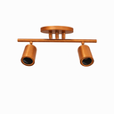Ver imagem 1 de Spot Trilho Industrial Aluminio Teto 2 Luzes Gu10 Bivolt Lumini Lab - Rose Gold