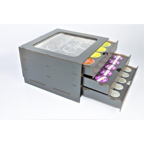 Suporte de Capsula Café Acrilico Make Laser Cantinho do Café
