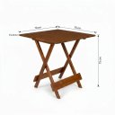 Ver imagem 3 de Mesa Dobrável 70x70cm em MDF Ultra Plus Imbuia Marrom
