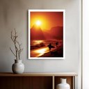 Ver imagem 1 de Quadro Decorativo Rio de Janeiro Pôr do Sol - 70x50cm:moldura Preta