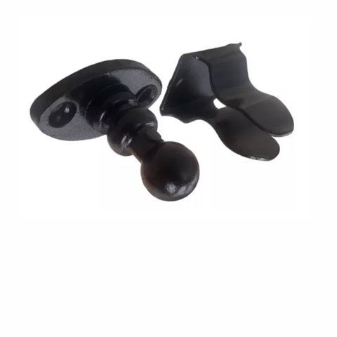 Prendedor Fixador, Tipo Trava Porta Esférico Universal Resistente, Preto