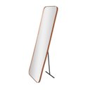 Ver imagem 1 de Espelho Orgânico Retangular 36x146cm com Suporte de Chão Decorativo Sala Banheiro Quarto