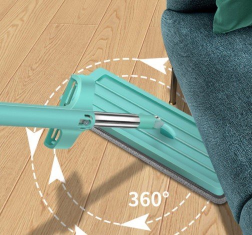 Mop Flat Retrátil 360° com Refil - Esfregão Rodo Mágico, 134 Cm - 5