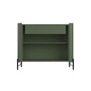Ver imagem 3 de Buffet Mdf com Gaveta e Porta Brise L98,5 X A81,5cm Musgo/preto F830b