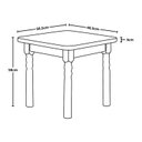 Ver imagem 4 de Conjunto de Mesa Infantil 60x60 com 4 Cadeiras Colorido I - Jm Móveis