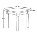 Ver imagem 3 de Conjunto de Mesa Infantil 60x60 com 4 Cadeiras Colorido I - Jm Móveis