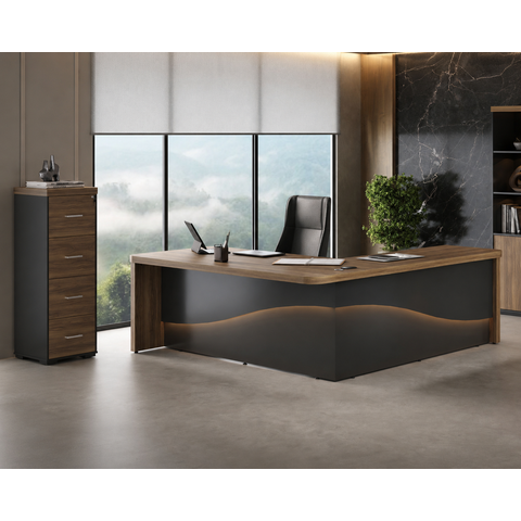 Conjunto Escritório Artany: Mesa Supreme e Arquivo