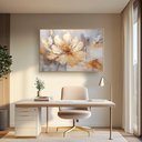 Ver imagem 1 de Quadro Decorativo Flor Dourada