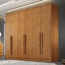 Ver imagem 4 de Guarda Roupa Casal Linea 6 Portas 6 Gavetas Cinamomo - Novo Horizonte