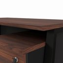 Ver imagem 6 de Mesa Escrivaninha 120cm x 60cm Tampo Chanfrado e Gaveteiro Móvel com 4 Gavetas F5 Office Cor:Louro
