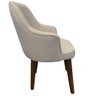 Cadeira Decorativa Lara Suede Bege - Dominic Decor - 3