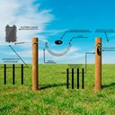 Ver imagem 4 de Eletrificador Solar Cercas Elétricas Grandes Propriedades com Bateria Zs20i + Kit Para-raios - Zebu