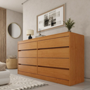 Ver imagem 1 de Cômoda Espanha 8 Gavetas 100% MDF - Móveis Tcil:Cinamomo