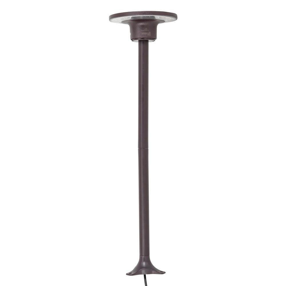 Poste Balizador Eclipse Marrom - 12W - 3000K - Bivolt | MadeiraMadeira
