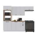 Ver imagem 2 de Cozinha Modulada Completa Americana 100% MDF 270cm com Rodapé Provence Multimóveis Crink-CPL018