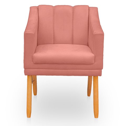 Poltrona Cadeira para Sala Confortável e Moderna Mila Suede