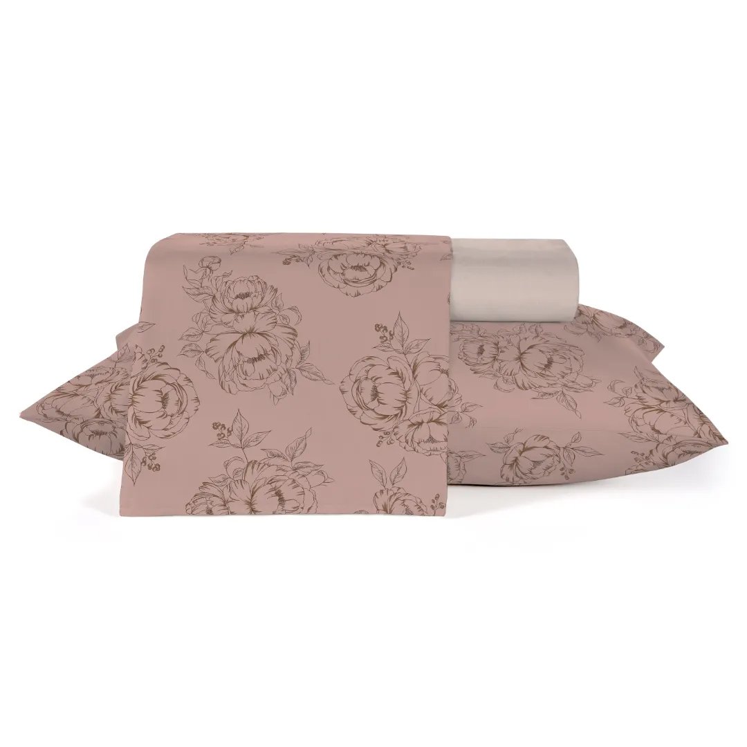 Jogo de Cama - Queen Size - Crystal - 4 Peças - 100% Algodão - Teka - 3