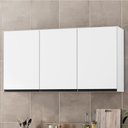 Ver imagem 2 de Armario Aereo 3 Portas 118 cm Suecia Branco Rudk