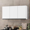 Ver imagem 6 de Armario Aereo 3 Portas 118 cm Suecia Branco Rudk