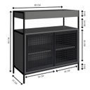 Ver imagem 6 de Kit Gabinete e Cuba para Banheiro P1038c Grafite Pp Milani Store