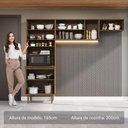 Ver imagem 5 de Armário de Cozinha Compacta 235cm Rustic Gourmet Madesa Xb03