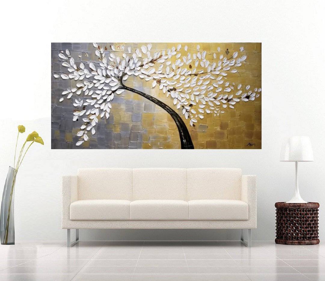 Quadro Pintura Tela Abstrato Moderno 2180: 50cm (A) x 100cm (L) - 3
